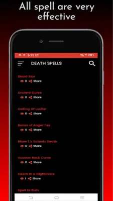 Black Magic Spell android App screenshot 1